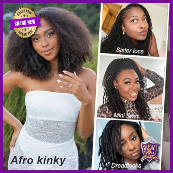 12 Inch Human Hair Extensions for Braiding, 4C Kinky Curly Texture, 50g Bundle main image 4